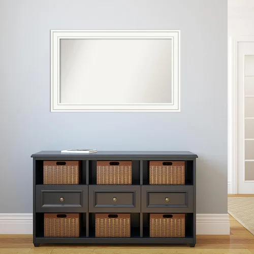 Miniatura 4 de Amanti Art Espejo personalizado, espejo de baño blanco Craftsman, espejo de pared o espejo de tocador de baño sobre el fregadero (26 x 41 pulgadas)