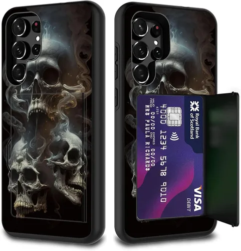 Miniatura 91 de Funda híbrida de doble capa con función atril para Samsung Galaxy A16 5G de 6.9 pulgadas, diseño de vaca con bandera estadounidense