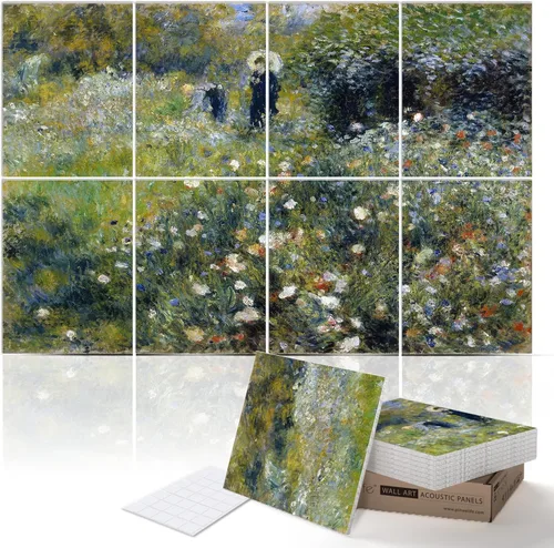Miniatura 39 de PINWELIFE® Paneles acústicos para pared, paneles absorbentes a prueba de sonido, para el hogar y la oficina, amortiguadores decorativos absorbentes