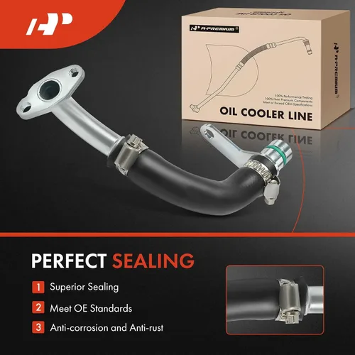 Miniatura 2 de A-Premium Línea de entrada de aceite del turbocompresor compatible con BMW 320i, 320i xDrive, 328i, 328i GT xDrive, 328i xDrive, X5, 528i, 528i