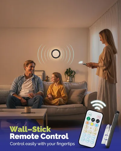 Miniatura 7 de Luz de techo recargable de 10,000mAh con control remoto, luces de ducha inalámbricas impermeables 3000K/4000K/6000K, luz alimentada por batería