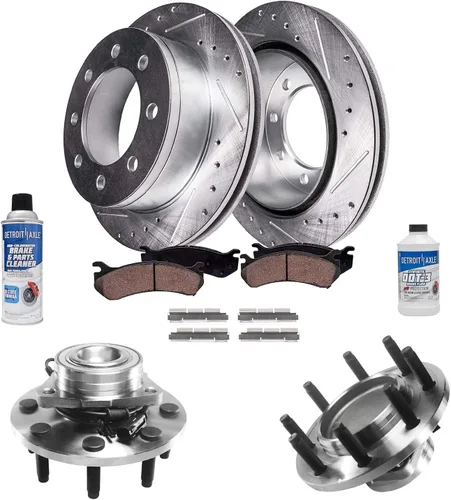 Miniatura 33 de Detroit Axle - 4 rotores de freno para Chevrolet Cruze 2014 2015 [modelos de motores de gas] Rotores de freno de disco perforados y ranurados