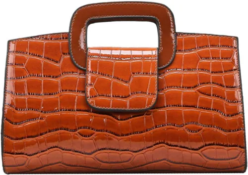 Miniatura 85 de ZLMBAGUS - Bolso de mano para mujer, diseño vintage con solapa y asa, de piel sintética, para llevar al hombro