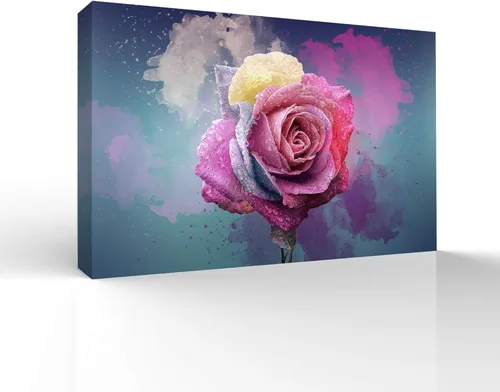 Miniatura 21 de wall26 Canvas Wall Art Beautiful Flowers Pictures Home Wall Decorations for Bedroom Living Room Paintings Canvas Prints Framed - 32x48 inches