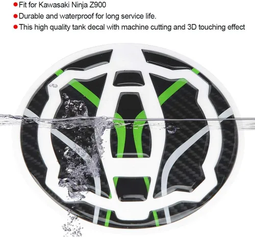 Miniatura 2 de Calcomanía con diseño de hueso de pescado 3D, protector compatible con cubierta de aceite de motocicleta Z900