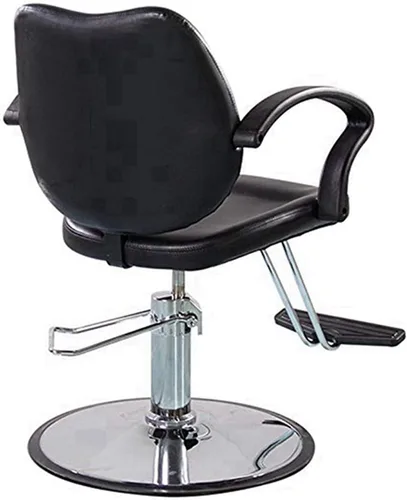 Miniatura 2 de Funnylife Silla de estilo hidráulica de base redonda material PU negro