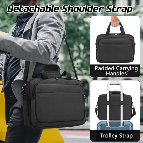 Miniatura 5 de samdew Bolsa de almacenamiento para impresora móvil compatible con HP Tango/Tango X, HP Officejet 250/200, funda de transporte para impresora