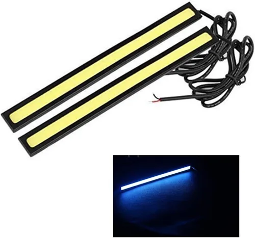 Miniatura 17 de BININBOX Luces LED COB superbrillantes de 6 W para coche de 12 V para conducción de niebla DRL luz diurna lámpara impermeable delgado paquete de 2