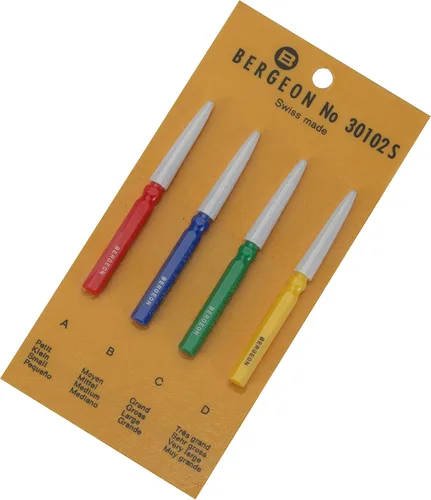 Miniatura 2 de Bergeon 55-710 Juego de 4 Oilers Kit de reparación de relojes de plástico, Rojo/Azul/Verde/Amarillo