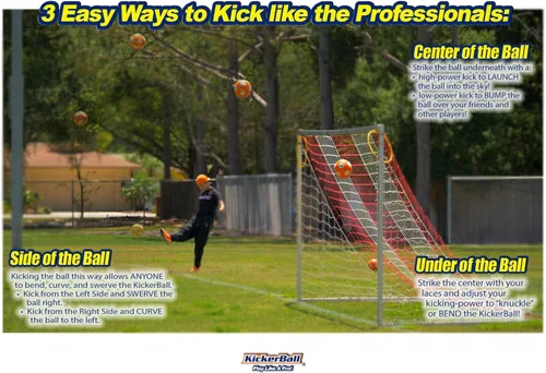 Miniatura 5 de Kickerball – Pelota de fútbol curva y con efecto – Patea como los profesionales, gran regalo para niños y niñas – Perfecto para partido o juego al