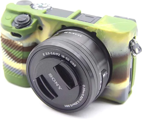Miniatura 8 de Casos de cámara de silicona segura profesional Carcasa de goma para cámara Sony Alpha a6400 sin espejo (rosa)