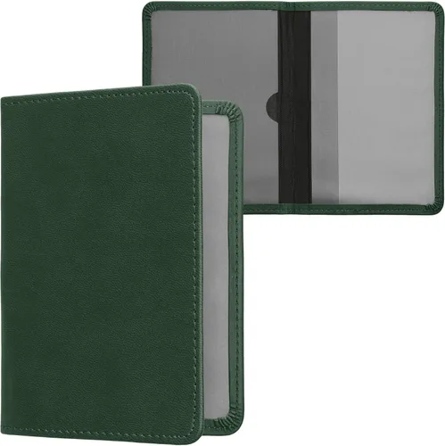 Miniatura 14 de kwmobile - Soporte para documentos del automóvil y tarjetas para documentos de vehículos y tarjetas, cuero sintético, color negro Menta