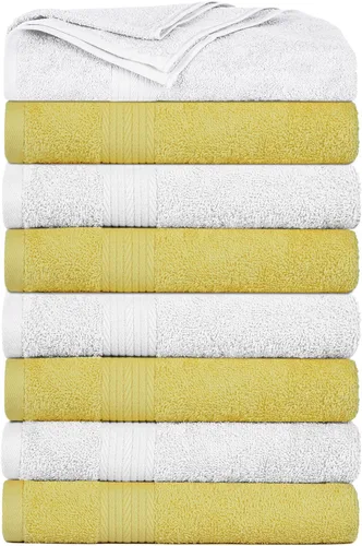 Miniatura 44 de Ample Decor Juego de 12 toallas de baño de 600 GSM, 100% algodón, 4 toallas de baño, 4 toallas de mano, 4 paños de lavado, absorbentes y suaves