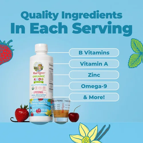 Miniatura 6 de Multivitamínico para niños Multivitamínico sin azúcar Vitaminas líquidas para niños Suplemento de apoyo inmunológico Salud cognitiva