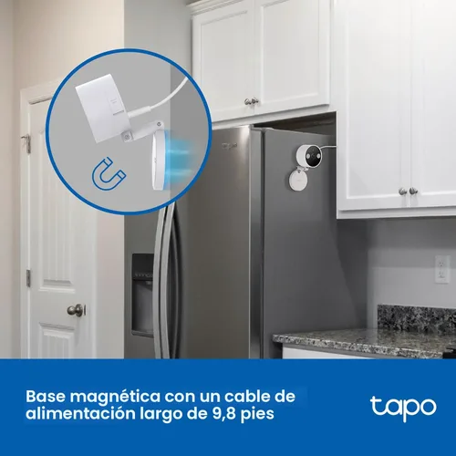 Miniatura 6 de Cámara de seguridad Tapo 2K QHD para interiores/exteriores, Elección del editor PCMag 2024, visión nocturna a color, detección gratuita de Blanco