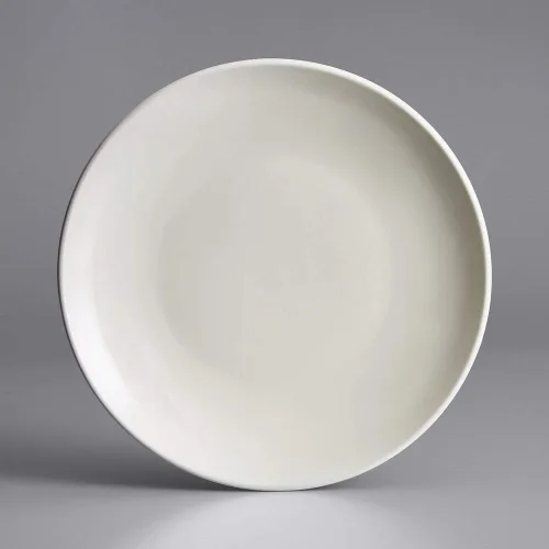 Miniatura 3 de Restaurant Value, placa de gres con forma de cupé de 12.25 pulgadas, blanco brillante, caja de 12