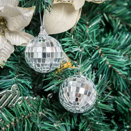 Miniatura 18 de Efavormart - 4 piezas de espejo de cristal Groovy de 6 pulgadas, decoración de fiesta de discoteca para bodas, eventos, fiestas de cumpleaños Plata
