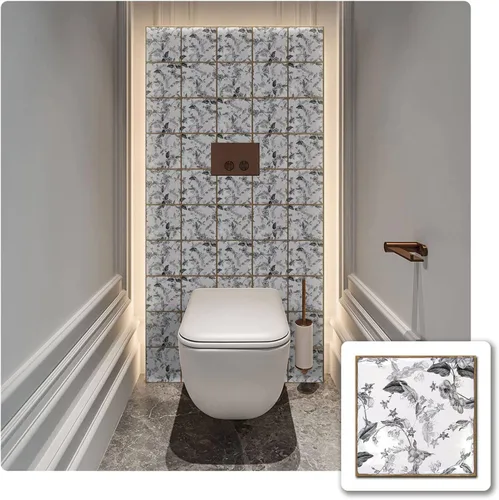 Miniatura 23 de Alwayspon Vinilo adhesivo efecto piedra, pegatinas para azulejos de pared autoadhesivas, protector antisalpicaduras para cocina y baño, T026