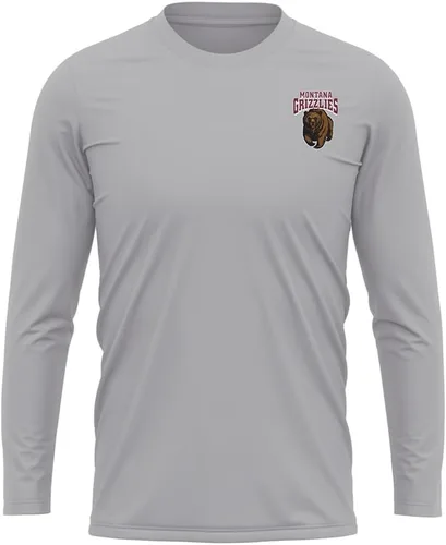 Miniatura 397 de Camisa deportiva de manga larga oficial de la NCAA Collegiate para hombre, con logotipo en el pecho izquierdo, colección Athletic Heather