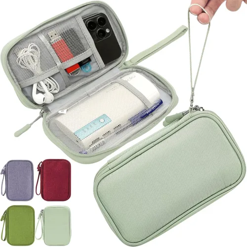 Miniatura 13 de CAAORDKSO Estuche Organizador Electrónico, Estuche Organizador de Cables de Viaje, Estuche Organizador de Accesorios Electrónicos, Estuche