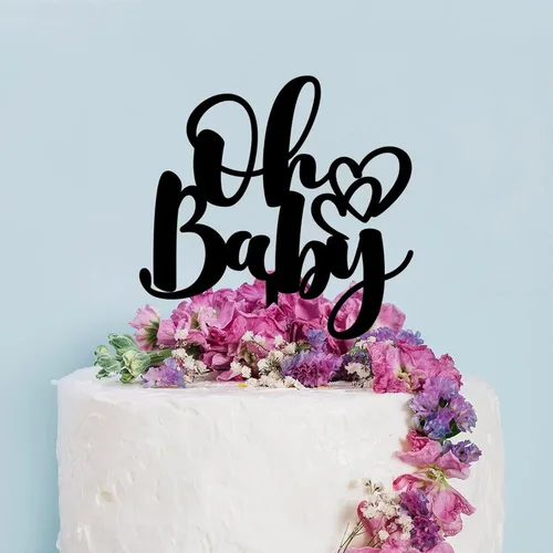 Miniatura 3 de Decoración divertida para tartas de bautismo para baby shower, para recién nacidos, decoración de pastel y cupcake, decoración divertida para niños