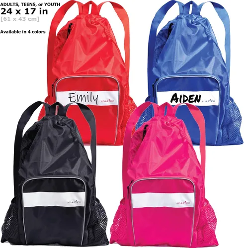 Miniatura 6 de Athletico - Bolsa de malla para piscina, con compartimentos para contenidos húmedos y secos ideal para natación, playa, campamento y más.
