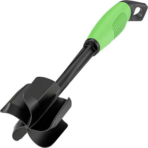 Ourokhome Picador de carne y machacador de papas, machacador de carne molida de nailon resistente al calor para hamburguesas, 5 cuchillas curvas