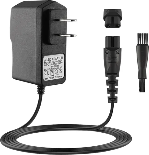 12 V para cargador de afeitadora Remington PA-1204N, repuesto para Remington Shaver F5-5800 F5800 F7800 F5790 F4790 FR750 MS-280 MS-290 MS3-2000