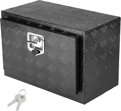 Miniatura 12 de VEVOR Caja para Camión Underbody, Caja de Almacenamiento para Pickup de 48"×17"×18", Caja de Herramientas de Placa de Diamante de Aluminio Plateado