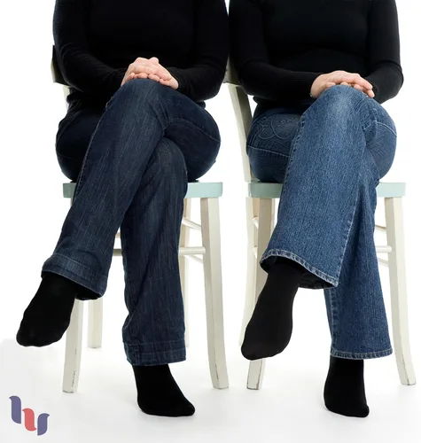 Miniatura 7 de Hugh Ugoli Calcetines suaves de bambú para mujer para vestido y pantalón, delgados, sin costuras y sin costuras, 3 pares, talla de zapato 5-89-11