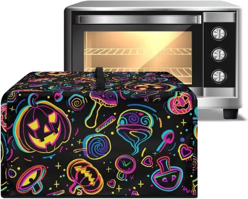 Miniatura 9 de Cubierta para horno de microondas a prueba de polvo, para encimera, freidora de aire, tostadora, horno, para decoración interior del hogar, L, 20.9