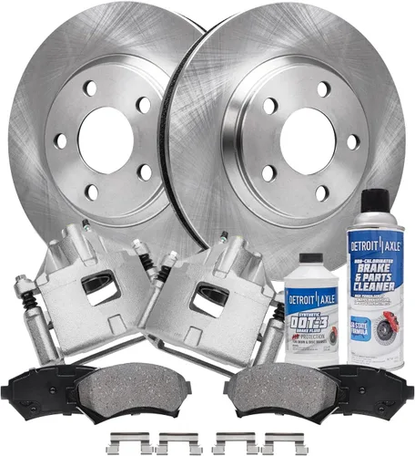 Miniatura 31 de Detroit Axle - Rotores de freno para Nissan NV2500 NV3500 NV1500 NV1500 2012-2021, repuesto de rotores de freno de disco: rotor delantero de 14.17