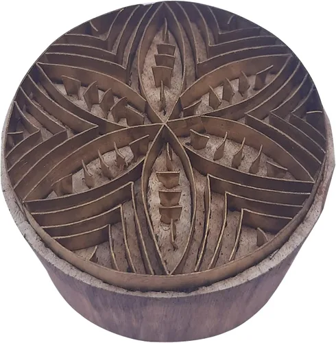 Miniatura 10 de Royal Kraft Sellos de madera de latón para la impresión de bloques en arcilla, cerámica, tela BHBtag001