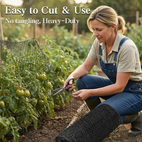 Miniatura 7 de Red para pájaros, red de jardín de 25 x 25 pies red para pájaros para gallinero, valla de red para aves de corral para árboles frutales, plantas