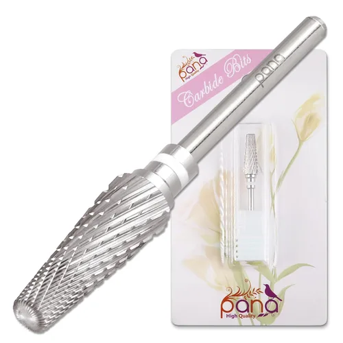 Miniatura 19 de PANA Broca de carburo de uñas 5 en 1 con vástago de 3/32 pulgadas - (grueso triple - grano extra fino, púrpura) - rotación bidireccional para uso