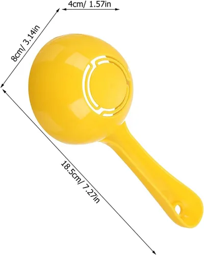 Miniatura 2 de Hemoton 2 piezas de plástico de paleta de arroz para servicio de alimentos, pala de arroz semicircular, pala de arroz antiadherente, espátula