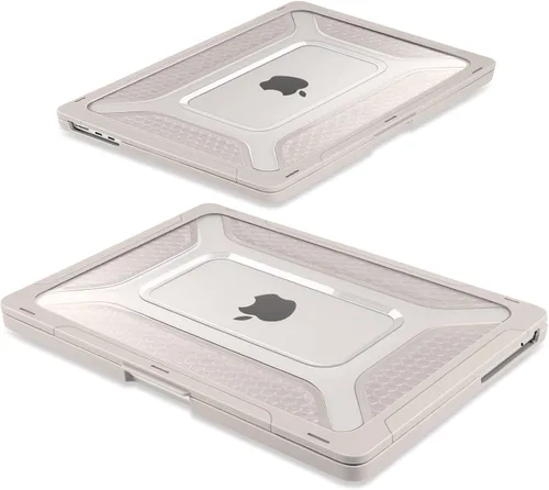 Miniatura 7 de Batianda Funda resistente mejorada para MacBook Air de 15 pulgadas M5 2026 2025 M4 2024 2023, versión 2024 2023, TPU híbrido de panal + armadura