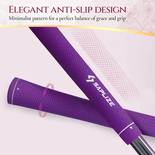 Miniatura 2 de SAPLIZE Puños de golf exclusivos para mujer, diseño cónico optimizado, elegante serie de colores sólidos, suaves, cómodos y absorbentes de golpes