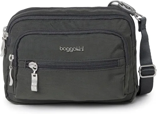 Miniatura 21 de Baggallini Bolsa cruzada pequeña con triple cremallera para mujer, 8 x 6 pulgadas, ligera, convertible