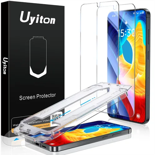 Miniatura 33 de Uyiton UnBreak-Glass - Protector de pantalla de privacidad para Samsung Galaxy S25 Ultra, soporte ultrasónico de huellas dactilares, marco de Negro