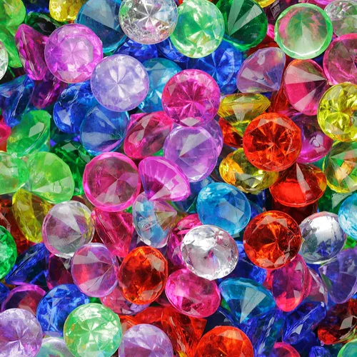 Miniatura 5 de Entervending Gemas acrílicas - Paquete de 21.16 oz de joyas falsas, Plástico