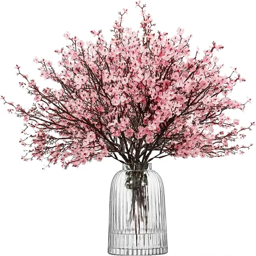 Uieke - Ramo de 15 flores artificiales de Gypsophila tipo Baby Breath, flores de seda falsas de tacto real para hotel, hogar, oficina, cocina, baño,