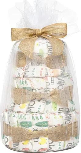 Miniatura 10 de The Honest Company Pañales para pastel de pañales para el cuidado personal del bebé, toallitas a base de plantas, flor de rosa, tamaño regular, 1