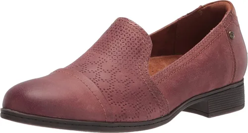 Miniatura 4 de Cobb Hill Crosbie - Mocasines sin cordones para mujer, Rojo, 7 ancho
