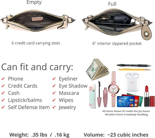 Miniatura 3 de joy susan Mini cruz para mujer bolso de mano de pulsera