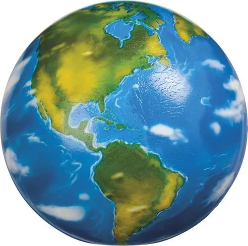 Miniatura 2 de Toysmith Squishy Planet Earth Ball - Bola de estrés con capas, juguete educativo