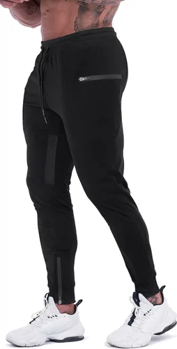 Miniatura 2 de MAIKANONG Pantalones deportivos para hombre, pantalones cónicos, informales, para entrenamiento, gimnasio, entrenamiento, pantalones ajustados