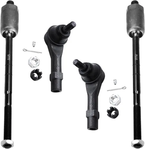Miniatura 22 de Detroit Axle - 4 barras de acoplamiento delanteras para Kia Forte Koup 14-17, 14-18 Forte Forte5, 4 extremos de barra de acoplamiento exteriores e