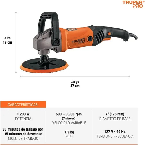 Miniatura 3 de TRUPER CARB-DETA-A Cepillos de carbón de repuesto para destornillador de yeso de servicio medio de 700 W