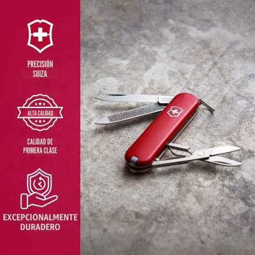 Miniatura 6 de Victorinox Swiss Army Classic SD - Cuchillo de bolsillo, color rojo